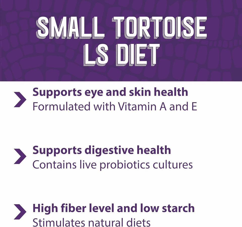 Mazuri | Small Tortoise Ls Low-Starch Tortoise Food | 8 Ounce (8 Oz) Bag