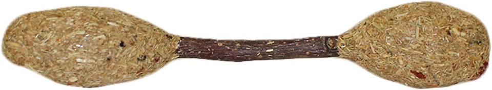 Hay Barbells - Healthy Natural Chew Treat - Oat Hay, Rose Hips, Calendula Flowers, Apple Branches - Rabbits, Guinea Pigs, Chinchillas, Degus, Hamsters, Rats, Squirrels & Other Small Pets