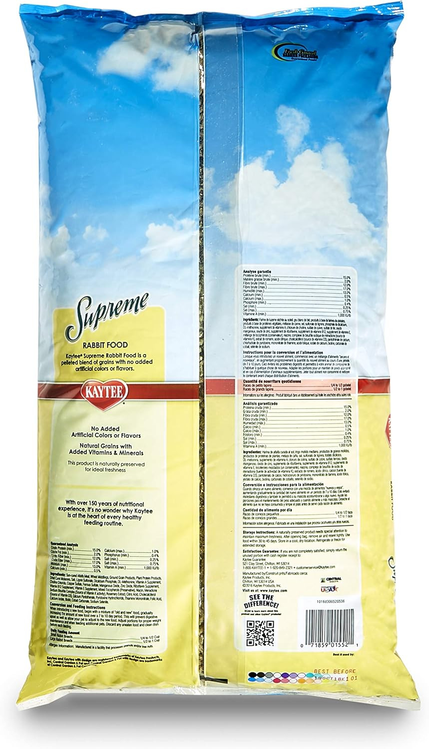 Kaytee Supreme Rabbit Food 10 Pounds