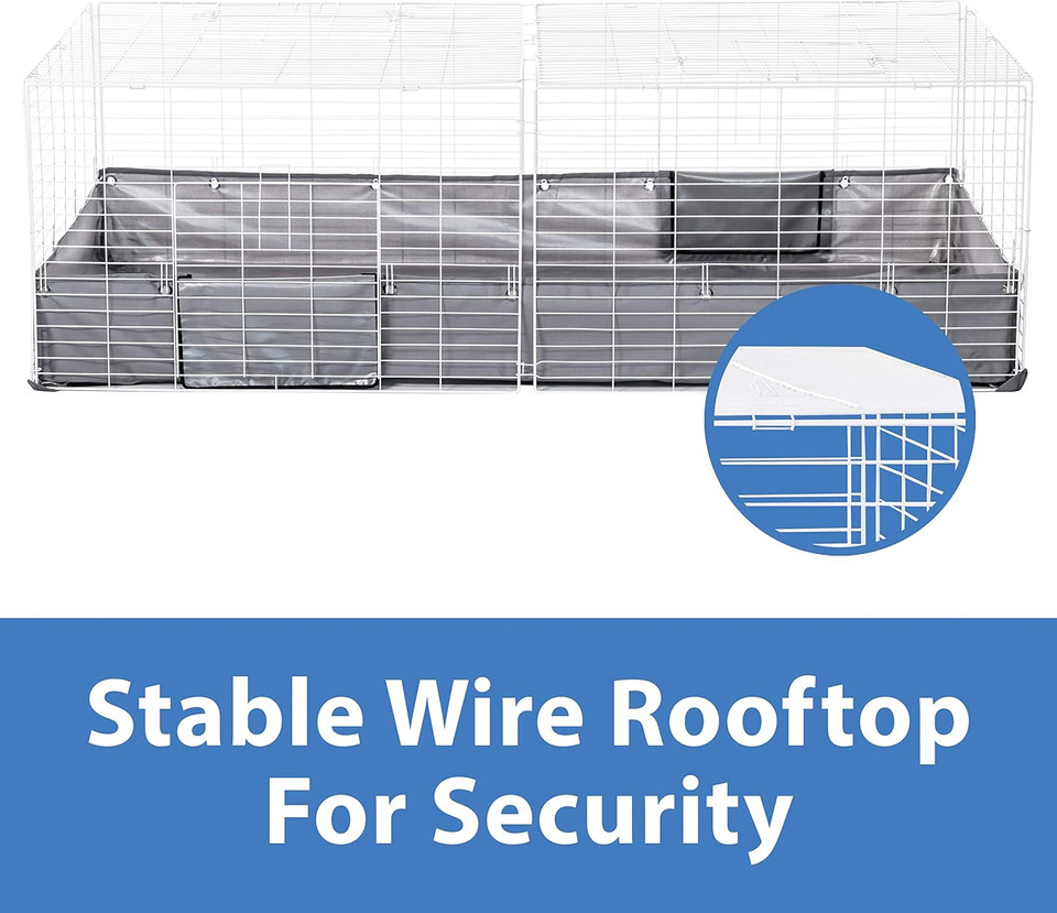 Kaytee Open Living Pet Rabbit Or Guinea Pig Habitat Rooftop Add-On 60" X 30"