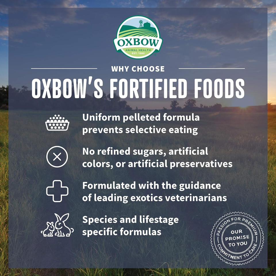 Oxbow Animal Health Organic Bounty Adult Rabbit Food - All Natural Rabbit Pellets - 3 Lb