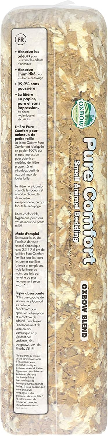 Oxbow Pure Comfort Small Animal Bedding - Odor & Moisture Absorbent, Dust-Free Bedding For Small Animals, Blend, 36 Liter Bag
