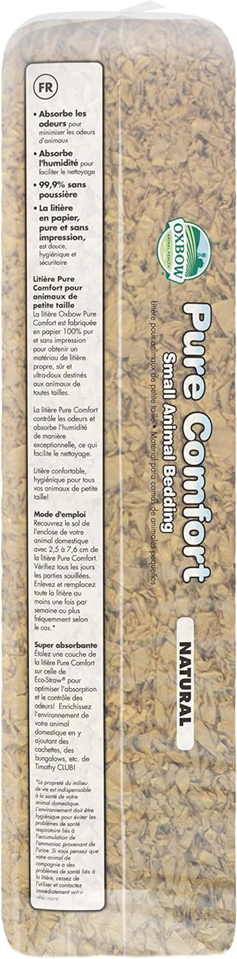 Oxbow Pure Comfort Small Animal Bedding - Odor & Moisture Absorbent, Dust-Free Bedding For Small Animals - Natural, 28 Liter Bag Oxbow Pure Comfort Small Animal Bedding - Odor & Moisture Absorbent, Dust-Free Bedding For Small Animals - Natural, 28 Liter Bag