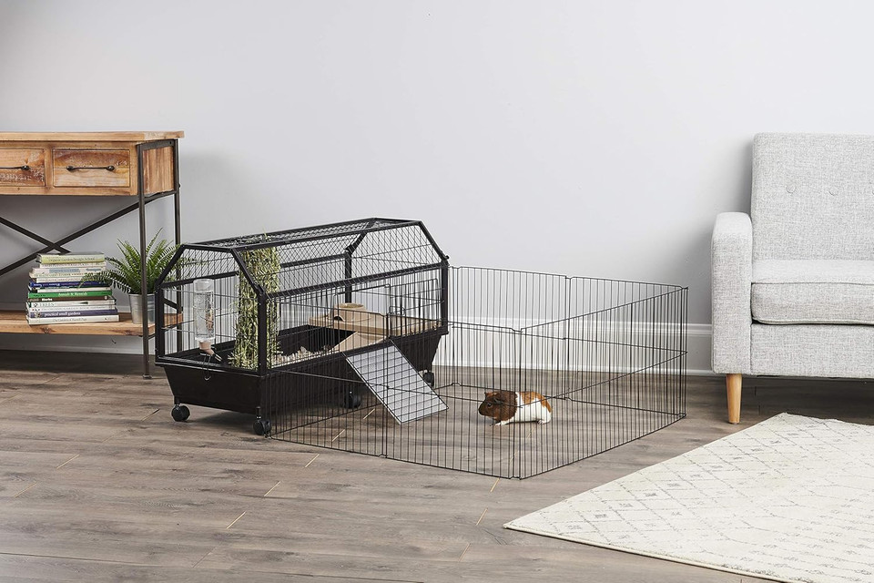 Oxbow Enriched Life Small Animal Accessories - Habitat With Play Yard For Dwarf Rabbits & Guinea Pigs (Large)