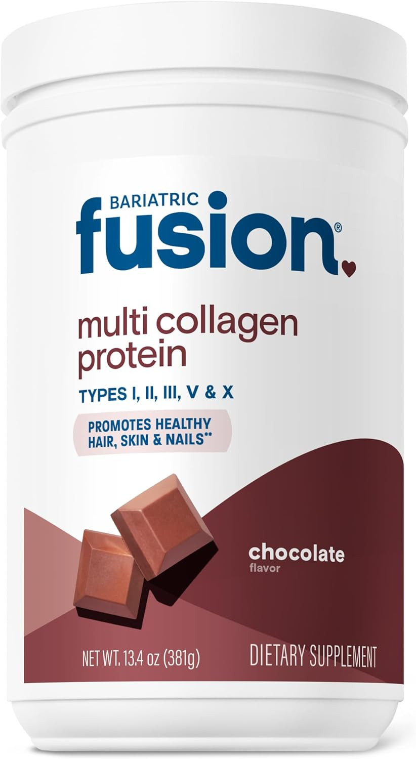 Bariatric Fusion Strawberry Banana Multi Collagen Protein Powder | Plus Joint Support Complex Of Msm And Glucosamine | Dairy, Gluten & Soy Free | Non-Gmo | 30 Servings