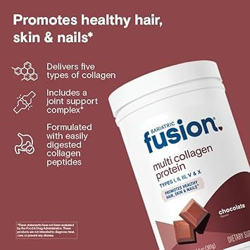 Bariatric Fusion Strawberry Banana Multi Collagen Protein Powder | Plus Joint Support Complex Of Msm And Glucosamine | Dairy, Gluten & Soy Free | Non-Gmo | 30 Servings