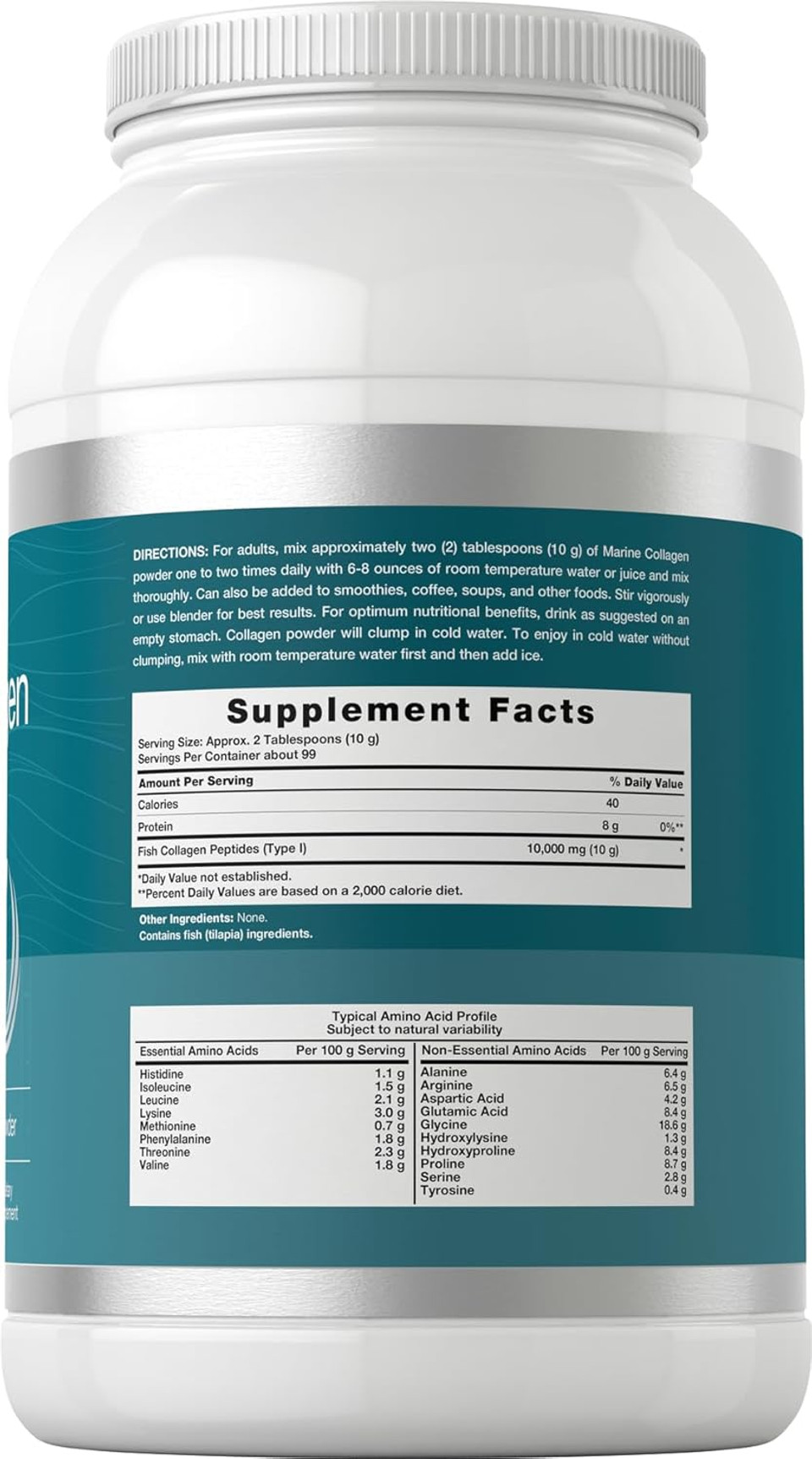 Horbã£Â¤Ach Marine Collagen Powder 2.2 Lbs | Hydrolyzed Collagen Peptides | Unflavored | Keto, Paleo, Non-Gmo, Gluten Free Supplement