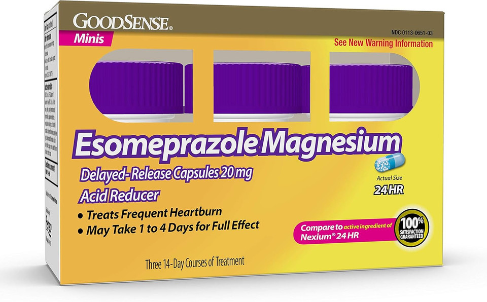 Goodsense Esomeprazole Magnesium Delayed-Release Mini Capsules, 20 Mg, Acid Reducer, 42 Count