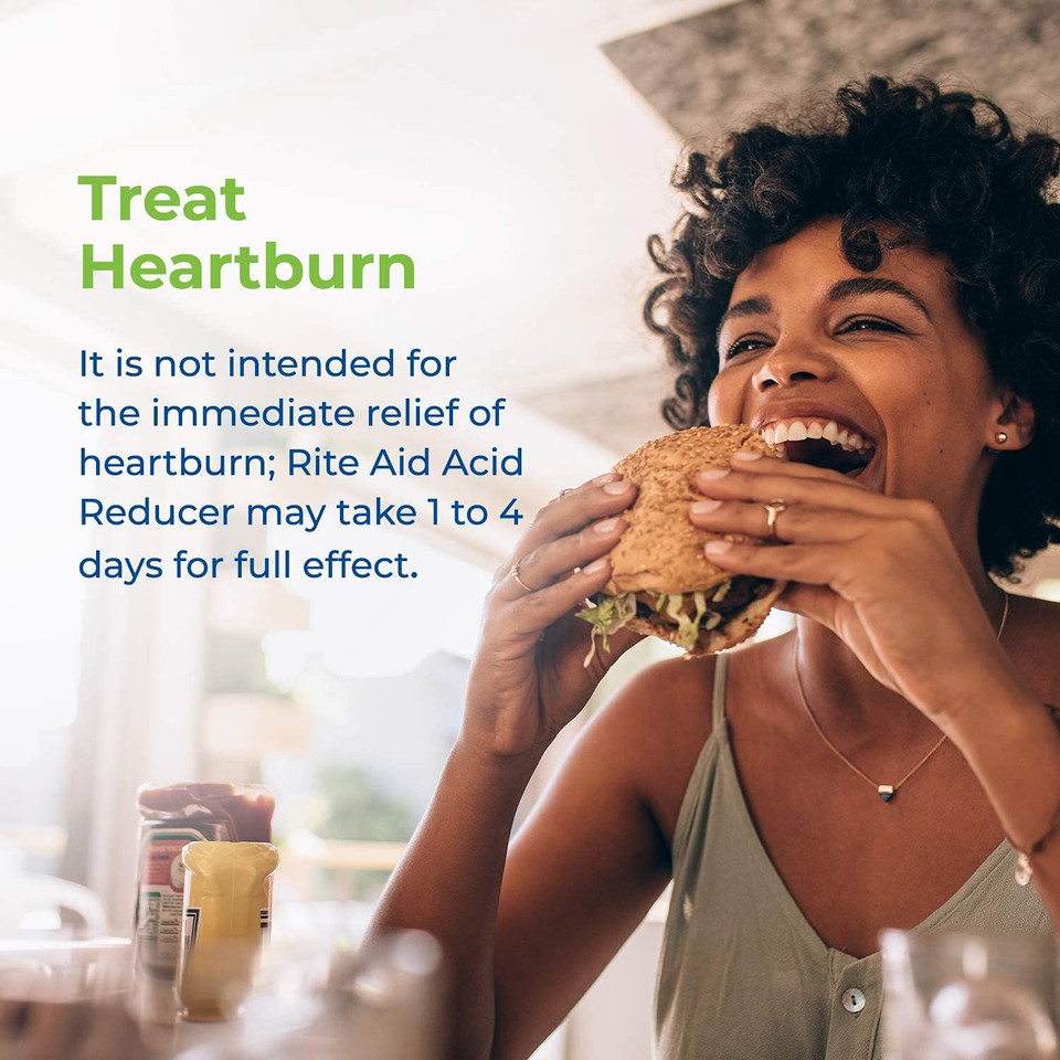 Rite Aid Acid Reducer Omeprazole Delayed Release Tablets - 20 Mg, 3 Bottles, 14 Count Each (42 Count Total), Unflavored, Heartburn Relief, Heartburn Medicine, Treats Frequent Heartburn