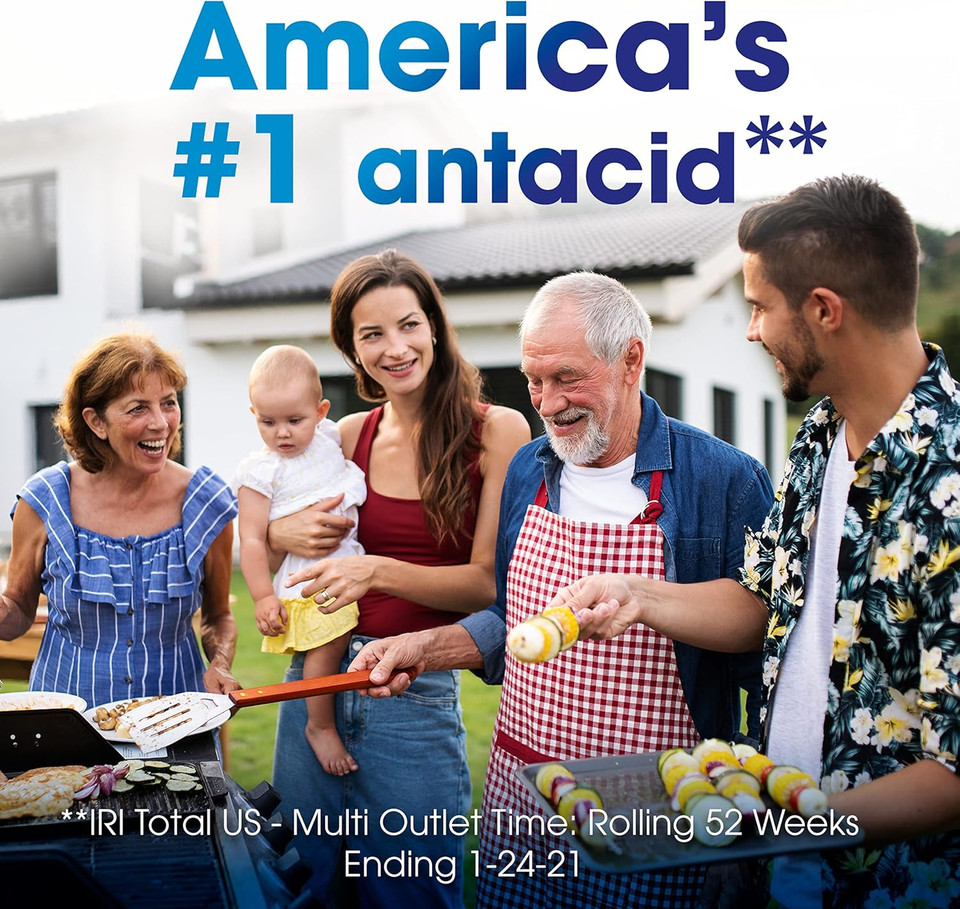 Tums Antacid Smoothies Berry Fusion Extra Strength 750, Smooth Dissolve - 140 Chewable Tablets