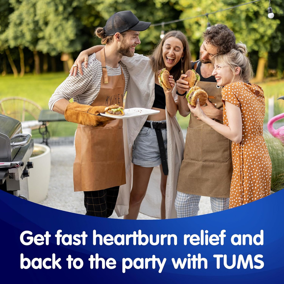 Tums Chewy Bites Chewable Antacid Tablets For Ultra Strength Heartburn Relief, Great For A Summer Bbq- Mixed Fruit - 200 Count