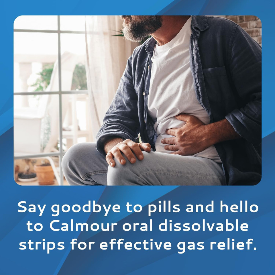 Anti Gas Relief 30 Strips | Mint Flavor Oral Dissolvable Anti Bloating Relief Strips | Rapid Gas Relief For Adults | Effective Bloating Relief For Women | Simethicone Anti Bloating For Women