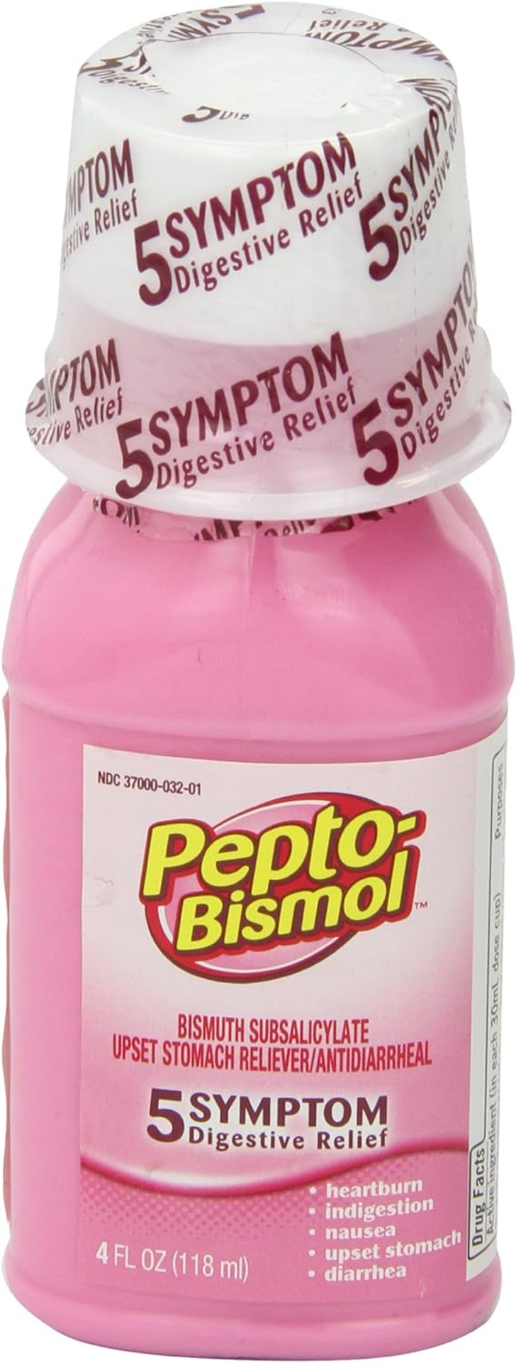 Pepto Bismol, 5 Symptom Digestive Relief, Original, 4 Fl Oz