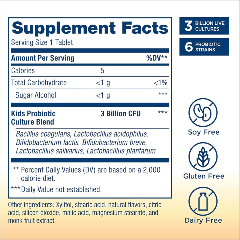 Renew Life Kids Probiotic Gummies, Supports Digestive & Immune Health, Prebiotics & Probiotics, Raspberry, 30 Gummies