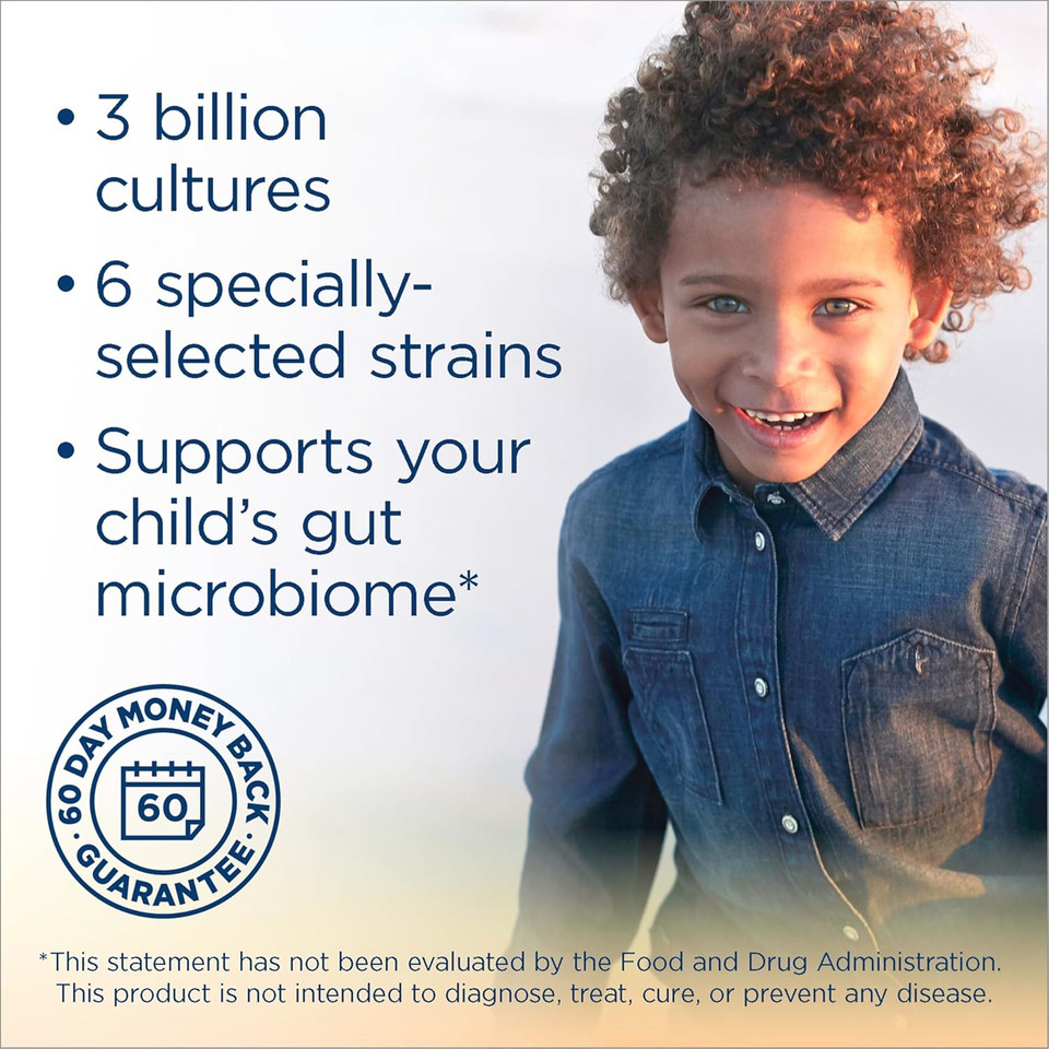 Renew Life Kids Probiotic Gummies, Supports Digestive & Immune Health, Prebiotics & Probiotics, Raspberry, 30 Gummies