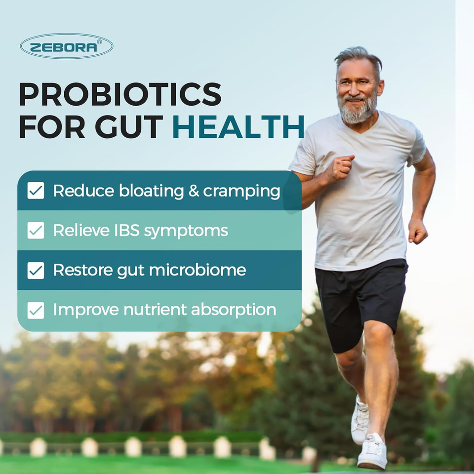 Probiotics For Men, Probiotics And Prebiotics For Digestive Health, 90 Tablets, 60 Billion Cfus For Immune And Gut Health, 10 Strains, Hypoallergenic Probiotics, Shelf Stable, Gluten & Soy Free
