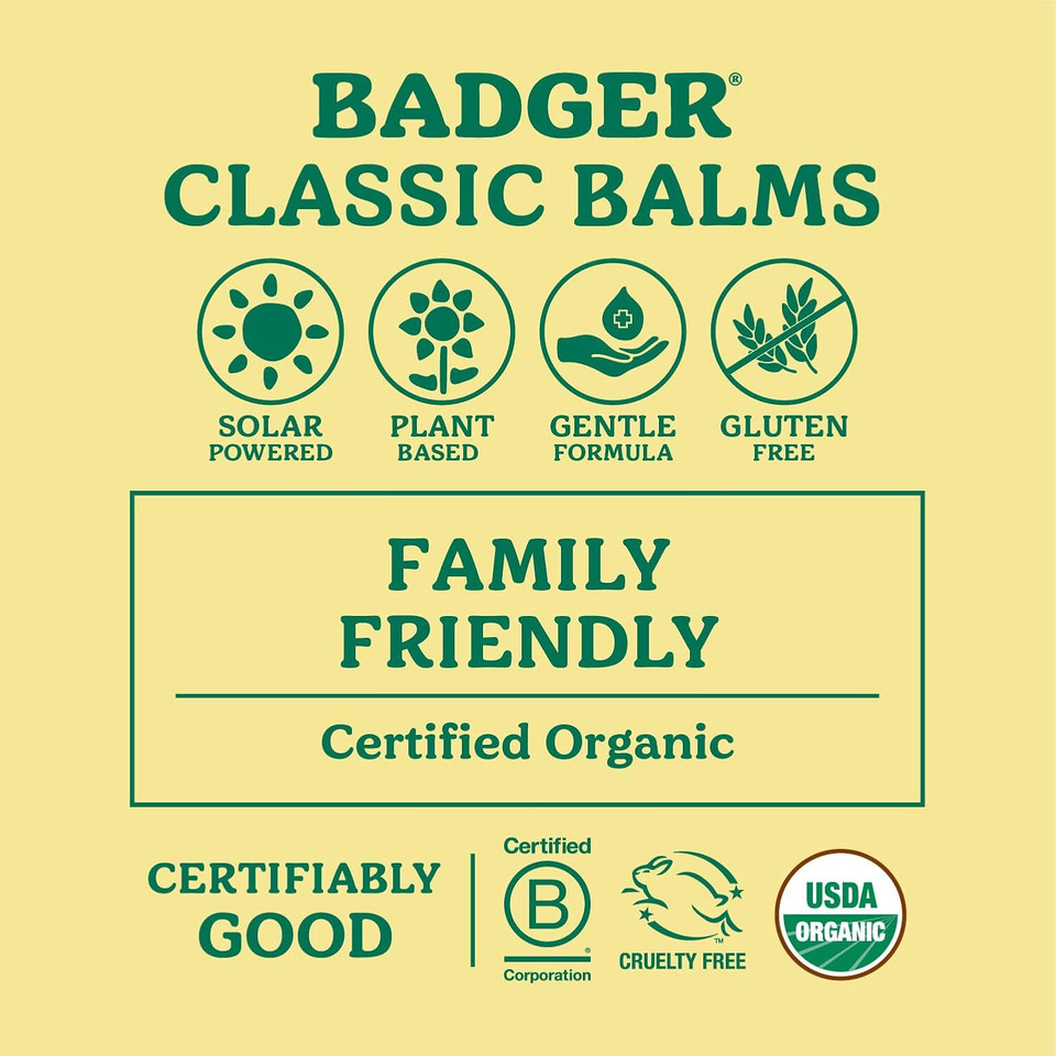 Badger - Aromatic Chest Rub, Eucalyptus & Mint, Certified Organic, Soothing Vapor Rub With Eucalyptus Essential Oils, Baby Chest Rub, Vapor Rub Ointment, 2 Oz - 2-Pack