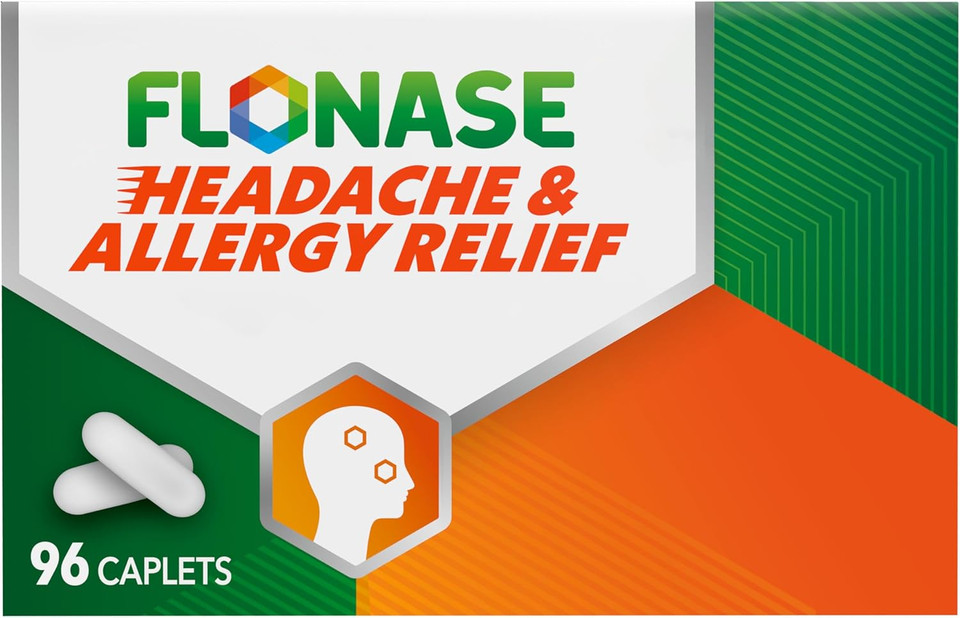 Flonase Headache And Allergy Relief Caplets With Acetaminophen 325 Mg, Chlorpheniramine Maleate 4 Mg And Phenylephrine Hcl 10 Mg Per 2 Caplet Dose - 96 Caplets Flonase Headache And Allergy Relief Caplets With Acetaminophen 325 Mg, Chlorpheniramine Maleate 4 Mg And Phenylephrine Hcl 10 Mg Per 2 Caplet Dose - 96 Caplets