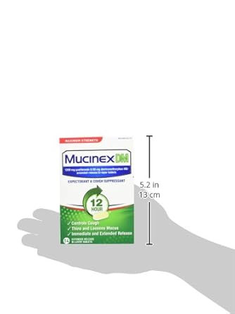 Mucinex Dm Maximum Strength 12-Hour Expectorant And Cough Suppressant Tablets, 14 Ct