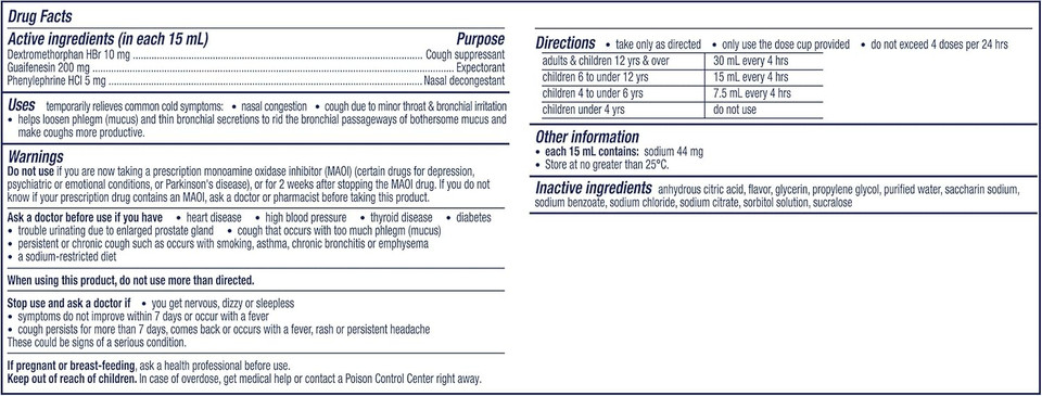 Vicks Children'S Daytime Cough & Congestion Relief, Free Of: Artificial Dyes & Flavors, High Fructose Corn Syrup & Alcohol; Non-Drowsy, Berry Flavor, For Children Ages 4+, 6 Fl Oz