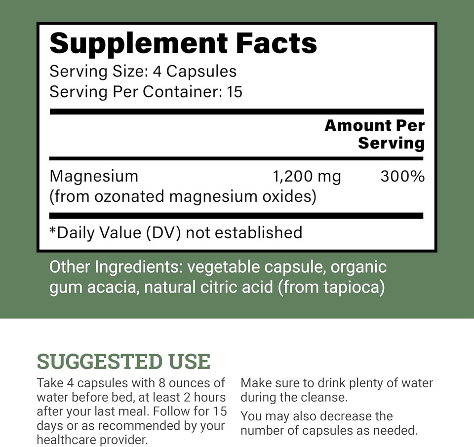 15 Day Gut Cleanse Detox For Women And Men - Vegan, Non-Gmo Ingredients For Waist Loss And Constipation Relief With A 15 Day Cleanse Gut Support Without Cramping, As Seen On Tiktok (60 Capsules)
