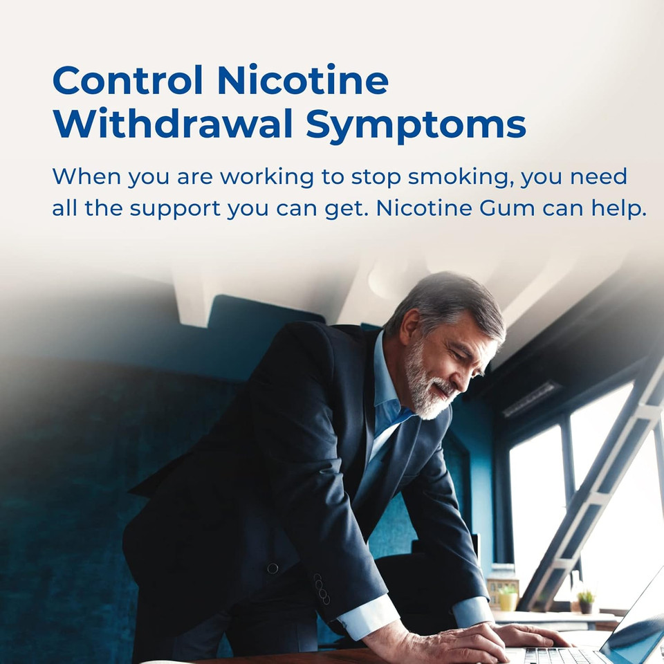 Rite Aid Nicotine Gum, Cool Mint Flavor, 4 Mg - 100 Count | Quit Smoking Aid | Nicotine Replacement Gum | Stop Smoking Aids That Work | Chewing Gum To Help You Quit Smoking | Coated Nicotine Gum