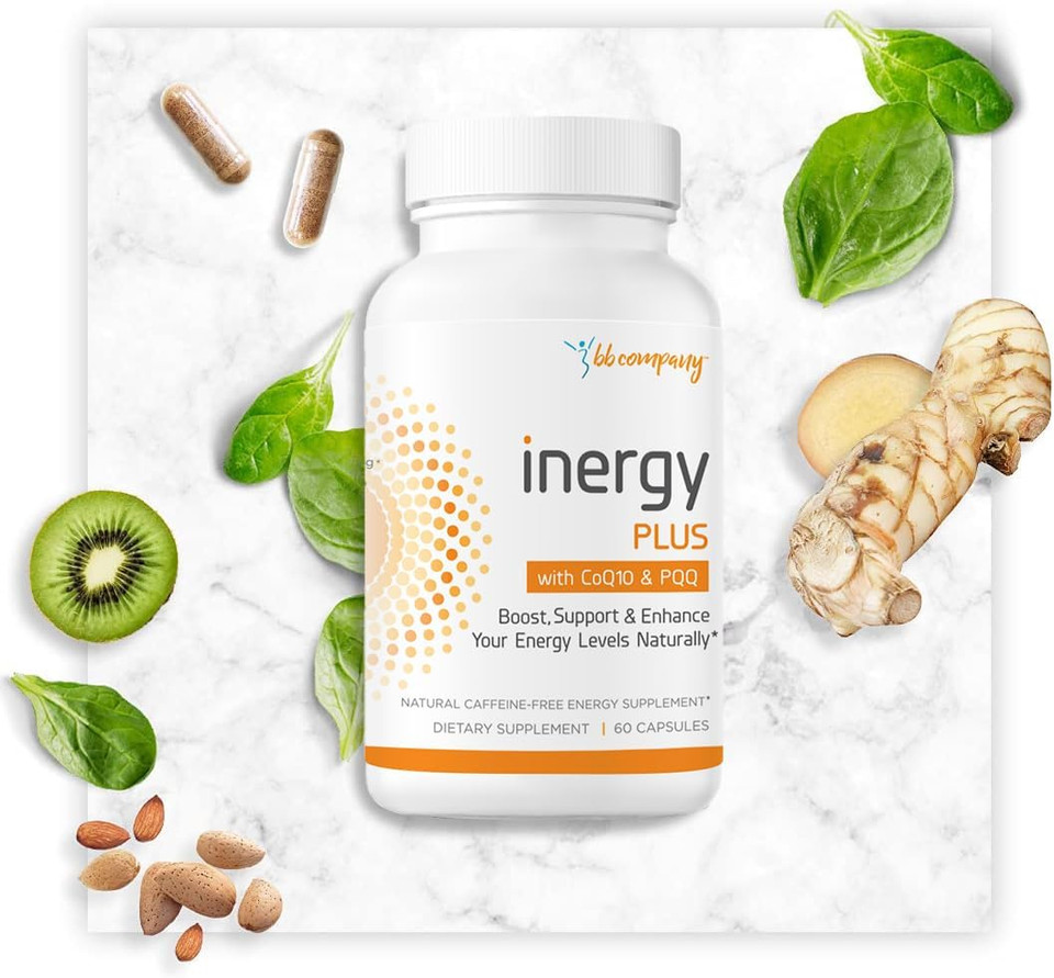 Bb Company Inergyplus | Energy Vitamins For Women, Fatigue, Natural Energy Supplements For Focus | Vitamin B12, Folic Acid, Rhodiola Rosea, Cordyceps, Coq10, Caffeine Free | Packaging Vary | 60 Ct Bb Company Inergyplus | Energy Vitamins For Women, Fatigue, Natural Energy Supplements For Focus | Vitamin B12, Folic Acid, Rhodiola Rosea, Cordyceps, Coq10, Caffeine Free | Packaging Vary | 60 Ct