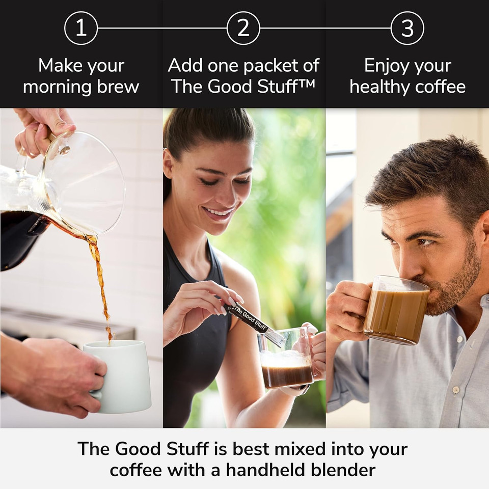 For Wellness The Good Stuffã¢Â Focus Blend (30 Stick Packs), Non-Dairy Coffee Supplement ÃÂ Stimulates Cognitive Function & Mental Clarity