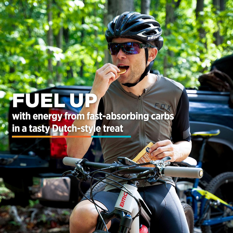 Gu Energy Stroopwafel Salty'S Caramel Sports Nutrition Waffle, Caffeine-Free, And Kosher Dairy, On-The-Go Energy For Any Workout, 16 Count