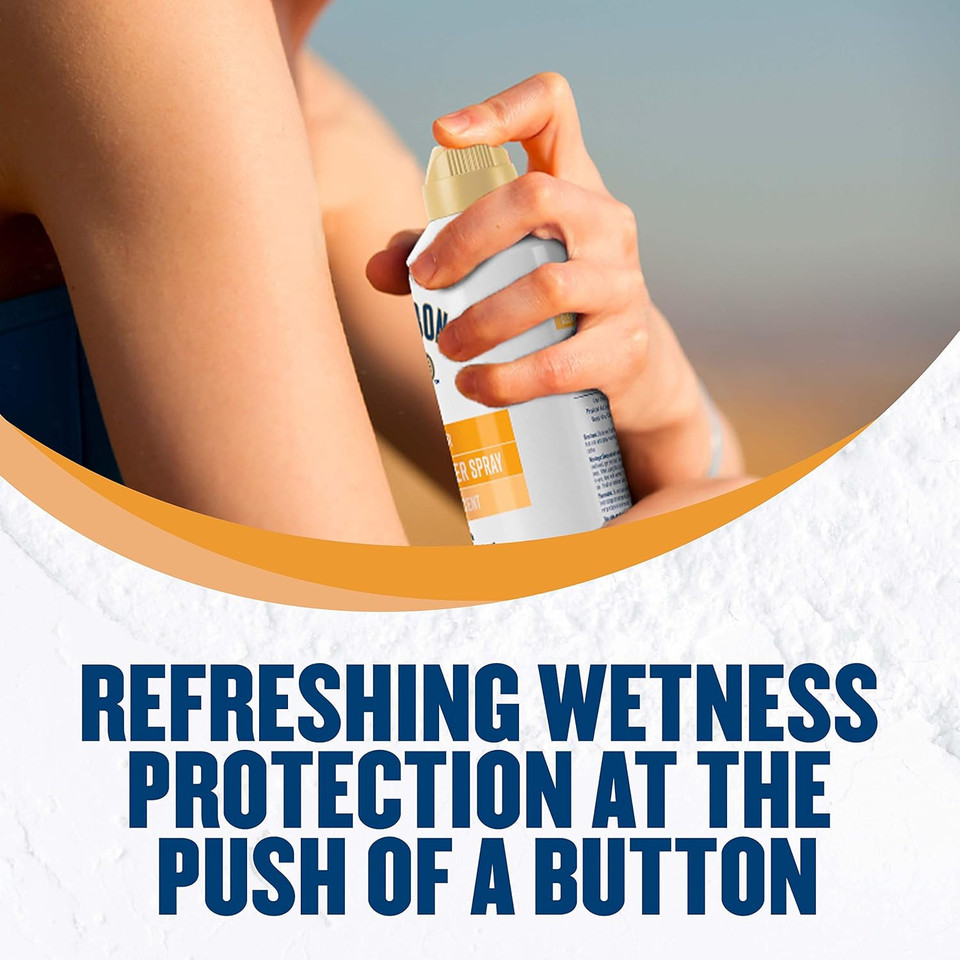 Gold Bond No Mess Clear Invisible Body Powder Spray, 7 Oz., Absorbs Odor-Causing Sweat