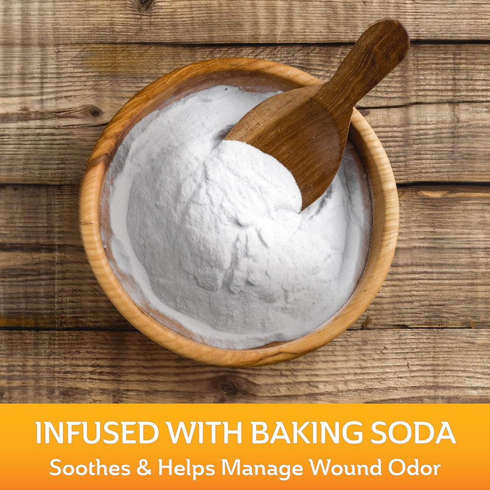 Curad Naturals Arm & Hammer Baking Soda Bandages 2" X 4", Individually Wrapped Sterile Bandage, First Aid Kit Essential, Protects Scrapes And Cuts, Absorbent And Self-Adhesive,10-Count-4 Boxes