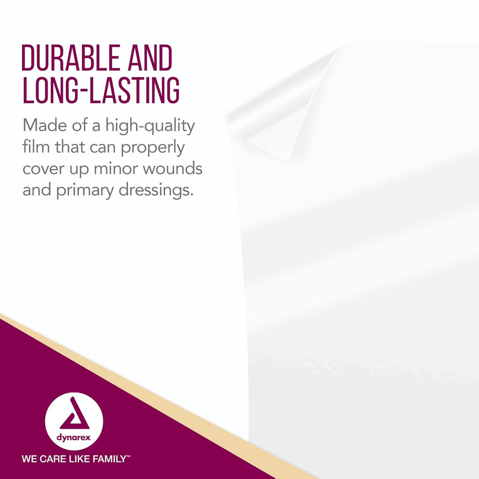 Dynarex View Guard Transparent Film Dressing Rolls, Non-Sterile Transparent Film Dressing That Protects Minor Wounds And Easily Conforms To Body Contours, 2" X 11 Yds., 1 Box Of 12 Dressing Rolls