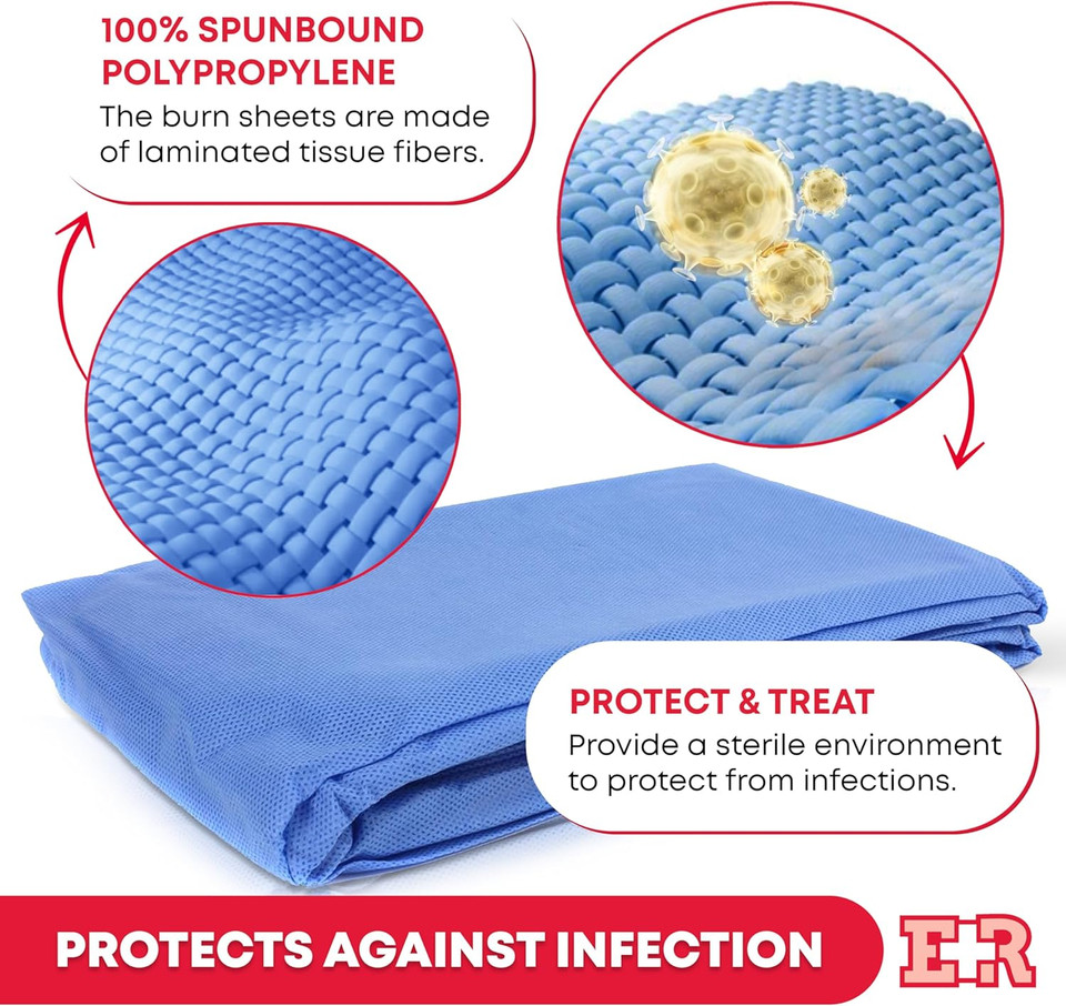 Ever Ready First Aid Sterile Burn Sheet Blanket  60X 90