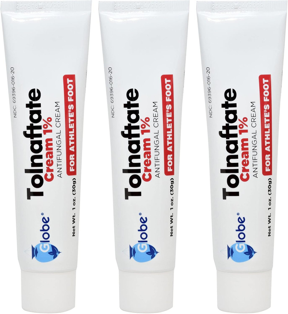 Globe Tolnaftate 1%, 1 Oz Antifungal Treatment, Proven Clinically Effective On Most Athleteã¢ÂS Foot And Ringworm (3 Pack)