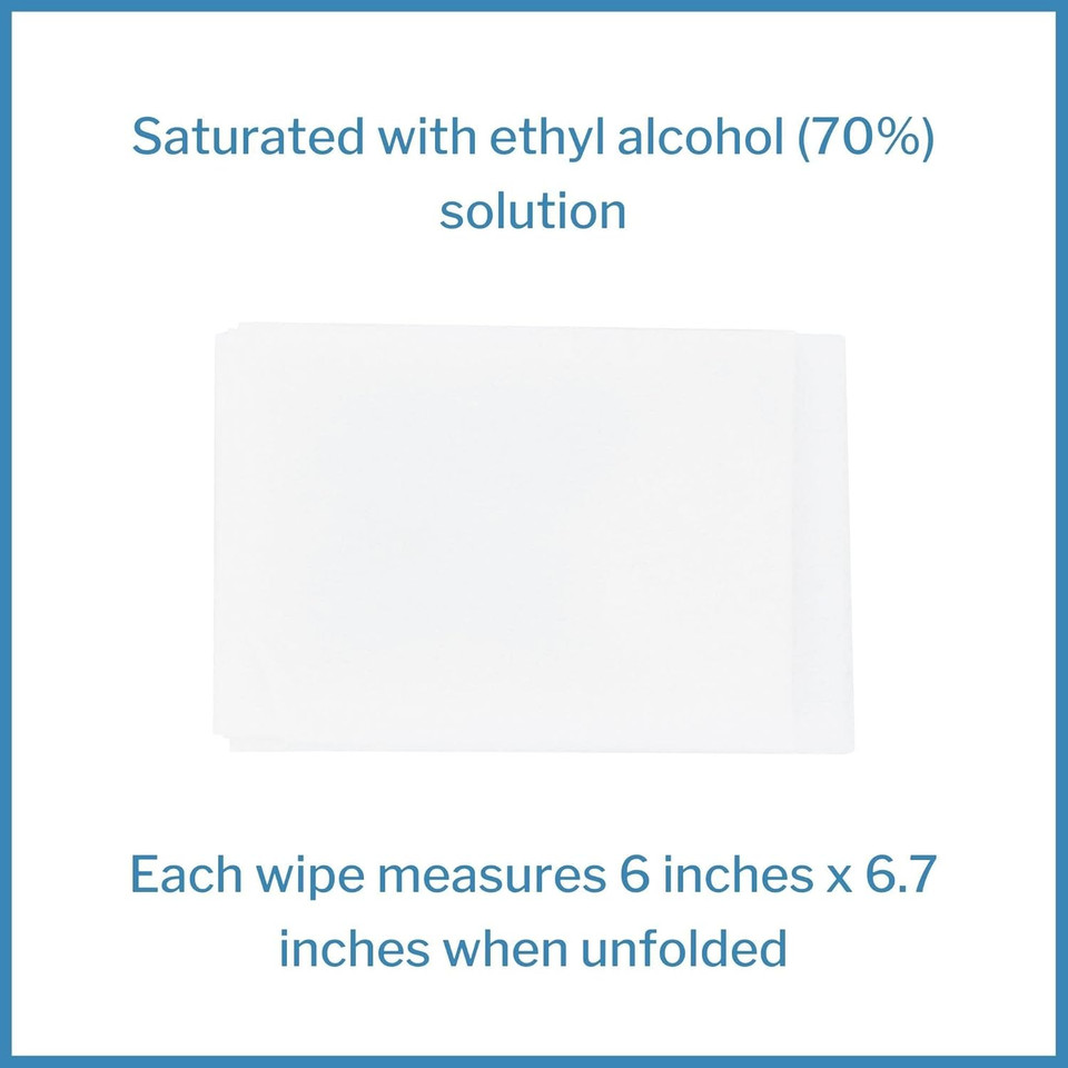 Mckesson Hand Sanitizing Wipes [100 Count] Alcohol Wipes With Aloe And Vitamin E, Travel, Individually Wrapped