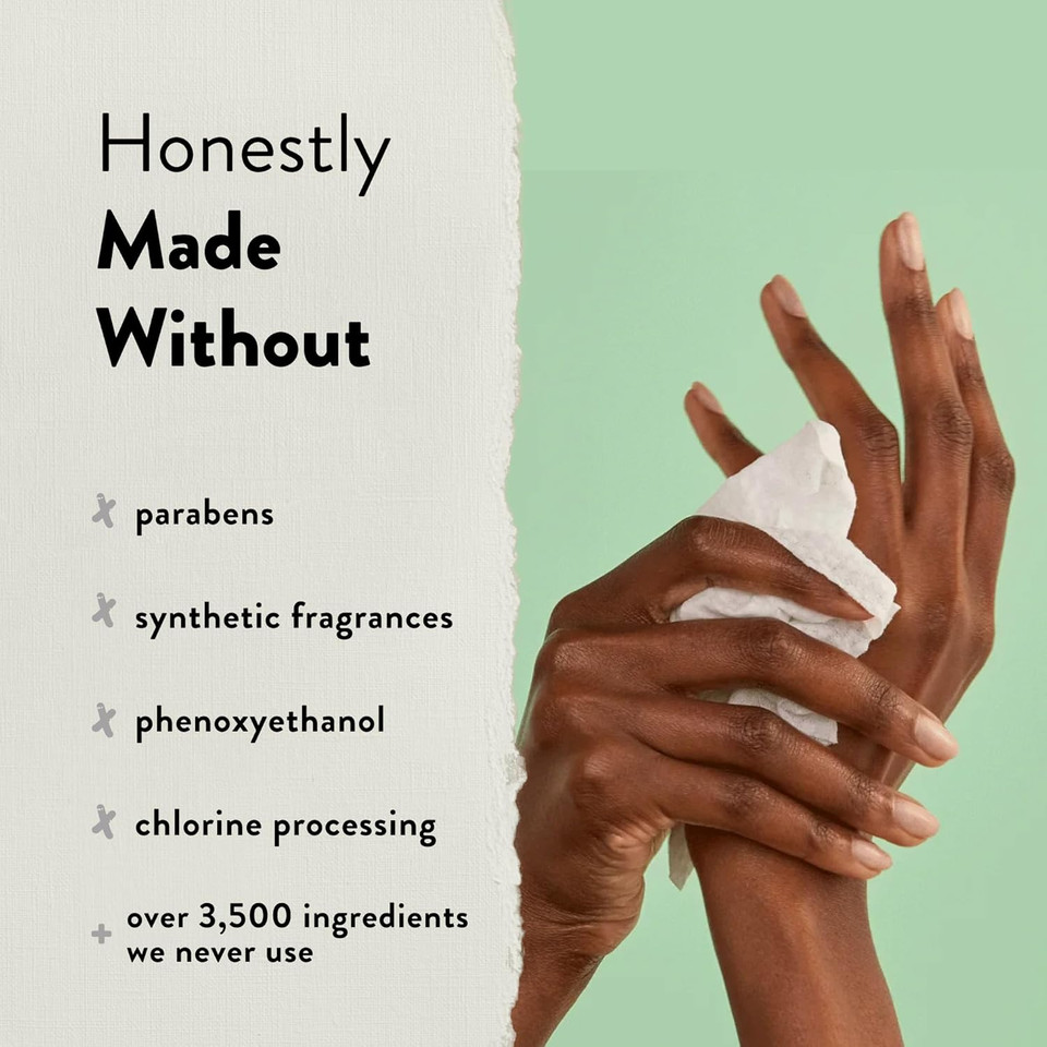 The Honest Company Sanitizing Alcohol Wipes | Kills 99% Of Germs, Made With Aloe | Unscented, 150 Count (3 Packs Of 50)
