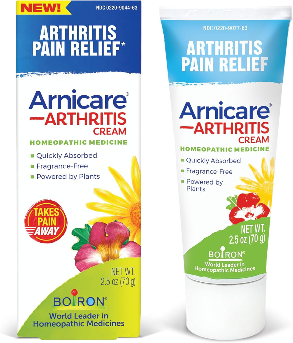 Boiron Arnicare Arthritis Cream With Devilã¢ÂS Claw For Pain Relief Of Knees, Hands, Wrists, Elbows, Joints & Muscles ÃÂ Quickly Absorbed & Fragrance-Free ÃÂ 2.5 Oz