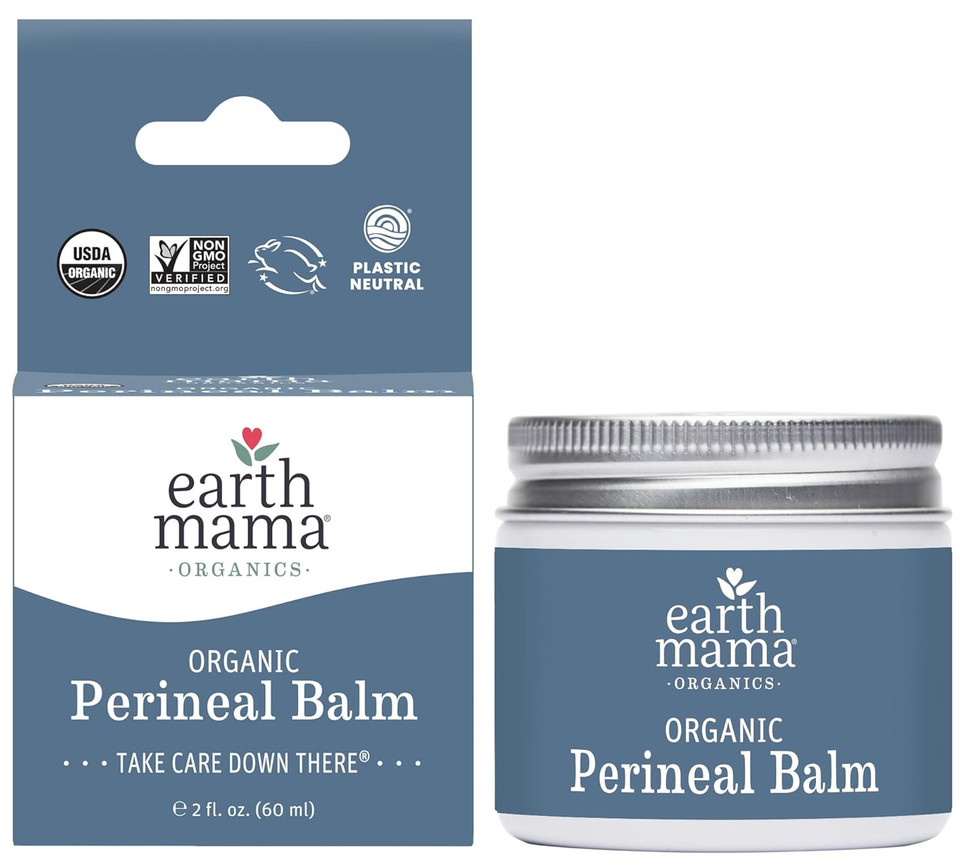 Earth Mama Organic Perineal Balm | Naturally Cooling Herbal Salve For Pregnancy And Postpartum Relief With Witch Hazel & Calendula, Feminine Care Essentials, No Benzocaine Or Butane, 2-Fluid Ounce Earth Mama Organic Perineal Balm | Naturally Cooling Herbal Salve For Pregnancy And Postpartum Relief With Witch Hazel & Calendula, Feminine Care Essentials, No Benzocaine Or Butane, 2-Fluid Ounce