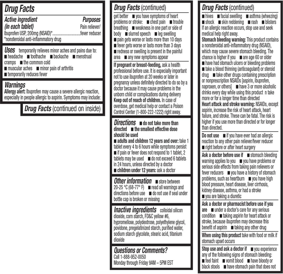Healtha2Zã¢Â® Ibuprofen 200Mg | 500 Counts | Pain Relief | Body Aches | Headache | Arthritis | Cramps | Back Pain | Fever Reducerã¢Â (500 Count)