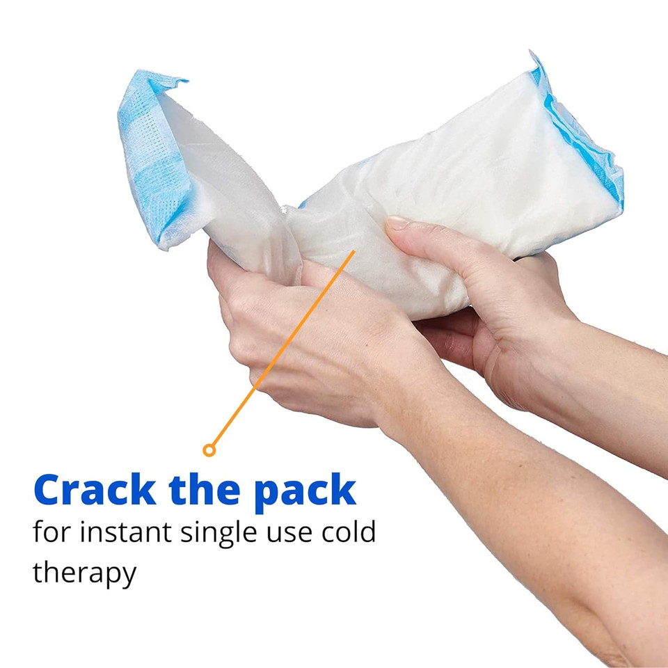 Medline Standard Perineal Cold Packs, 4.5" X 14.25", Pack Of 24, Ideal For Postpartum Perineal Care