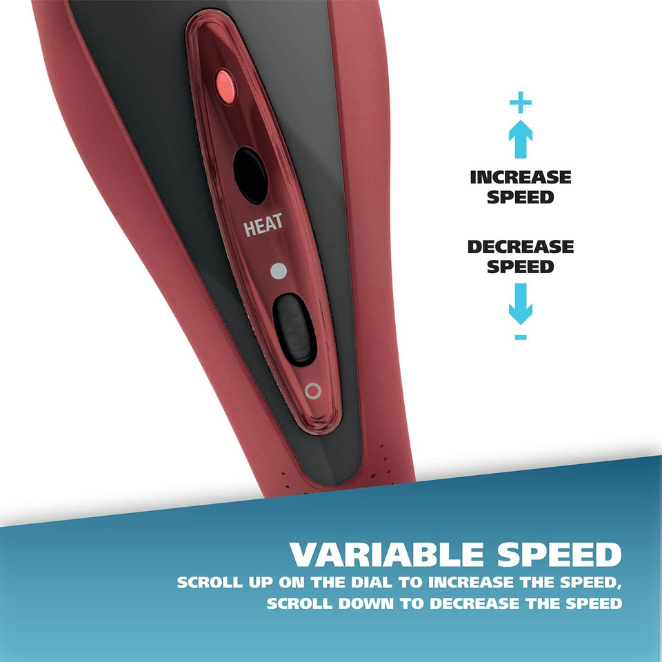 Wahl Clipper Deluxe Heated Therapy Corded Handheld Rotary Massage Kit - 8 Unique Attachments For Back Massage, Neck Massage, Leg Massage, Hand Massage, And More  Fsa Eligible - Model 4344
