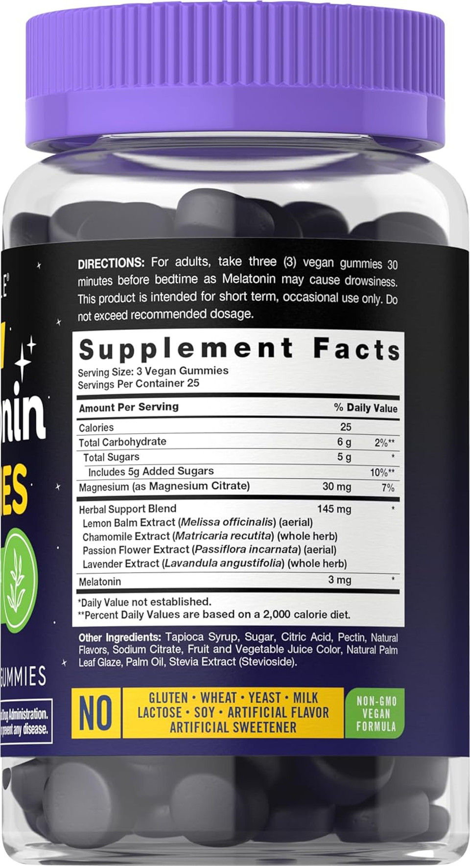Carlyle Melatonin 3Mg Gummies | 75 Count | With Chamomile And Lavender Extract | Vegan, Non-Gmo, Gluten Free Supplement Carlyle Melatonin 3Mg Gummies | 75 Count | With Chamomile And Lavender Extract | Vegan, Non-Gmo, Gluten Free Supplement