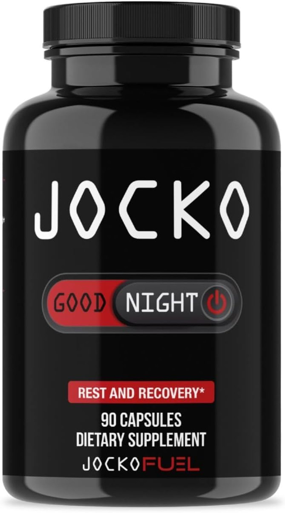 Jocko Fuel Good Night Natural Sleep Aid For Adults - Sleeping Pills For Rest & Recovery, Non-Habit Forming With Magnesium, Lavender & Valerian Root (90 Capsules)