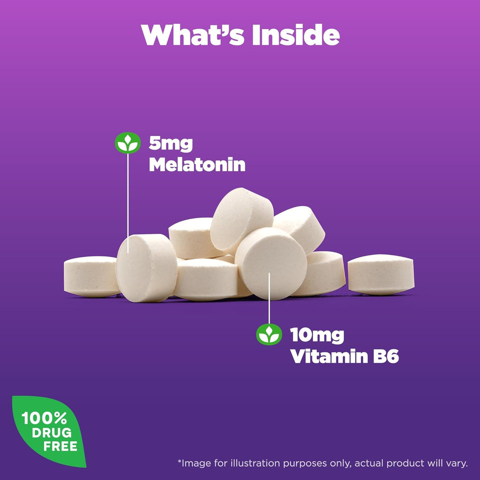 Natrol Melatonin 5 Mg, Dietary Supplement For Restful Sleep, Sleep Supplements For Adults, 60 Melatonin Tablets, 60 Day Supply