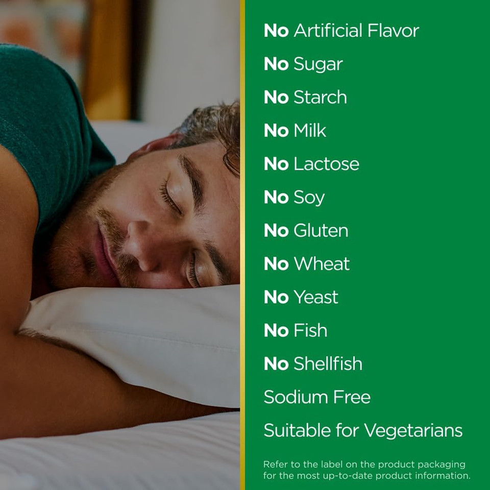 Nature'S Bounty Melatonin, Promotes Relaxation & Sleep, 100% Drug Free Sleep Aid, 3 Mg, 120 Quick Dissolve Tablets