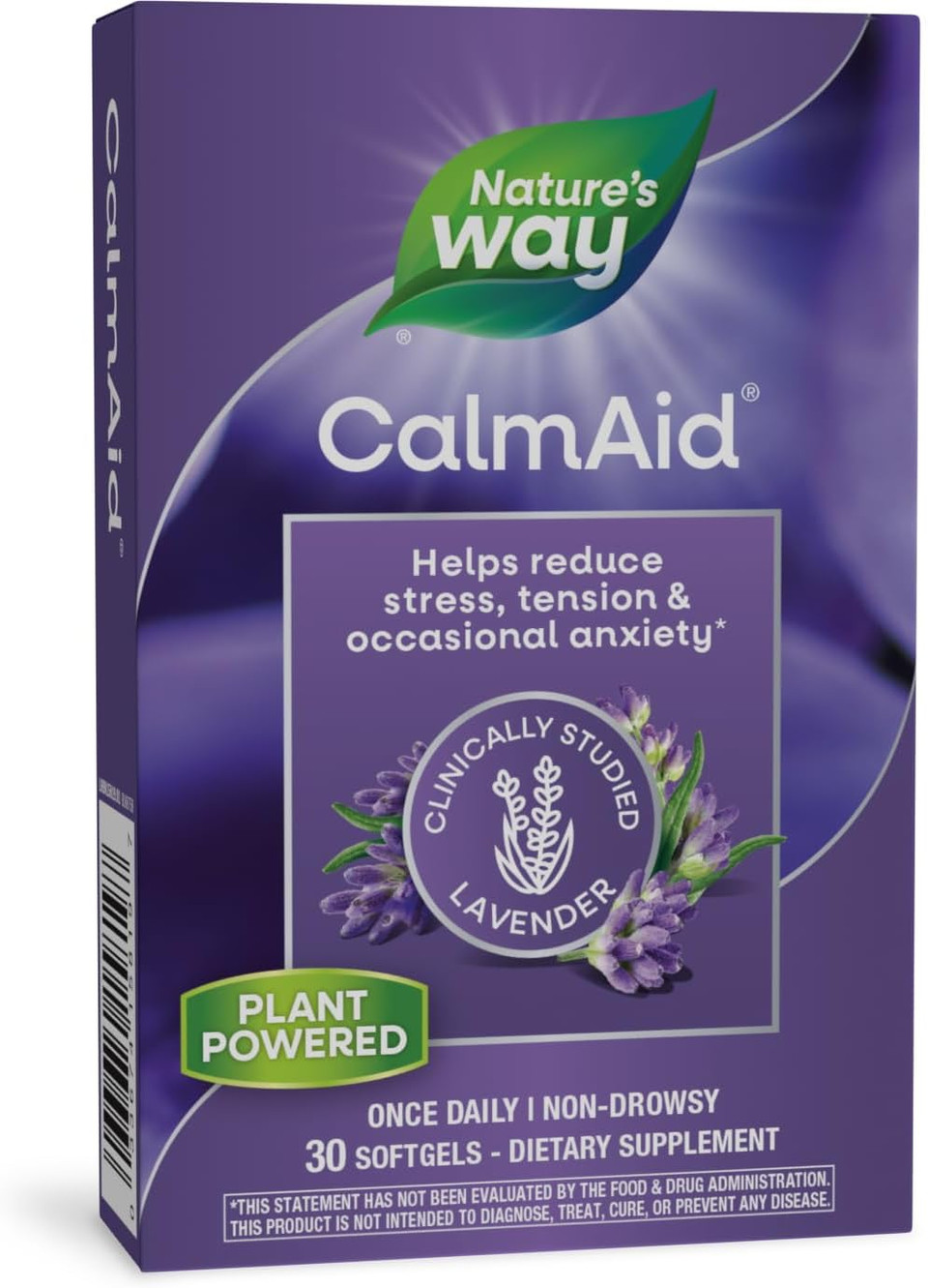 Nature'S Way Calmaid, With Silexan Lavender Oil, Helps Reduce Tension And Stress*, Non-Drowsy, 30 Softgels (Packaging May Vary) Nature'S Way Calmaid, With Silexan Lavender Oil, Helps Reduce Tension And Stress*, Non-Drowsy, 30 Softgels (Packaging May Vary)