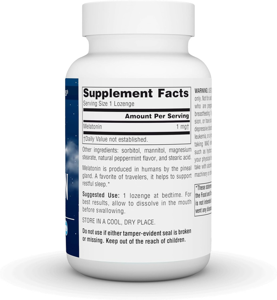 Source Naturals Melatonin Helps Promote Sleep* 1 Mg - 300 Peppermint Flavored Lozenges