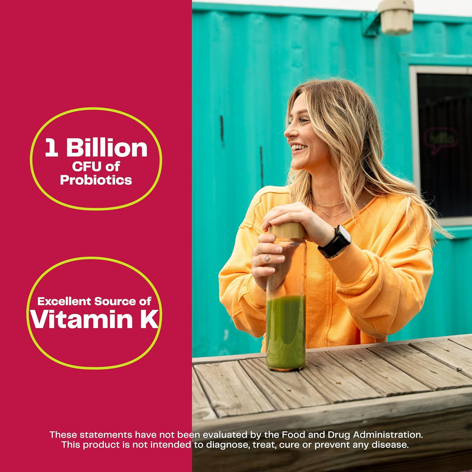 Amazing Grass Greens Blend Mood: Super Greens Powder Smoothie Mix For Mood, Relaxation & Stress Support With Organic Spirulina, Chlorella, Beet Root Powder, Digestive Enzymes & Probiotics, 30 Servings