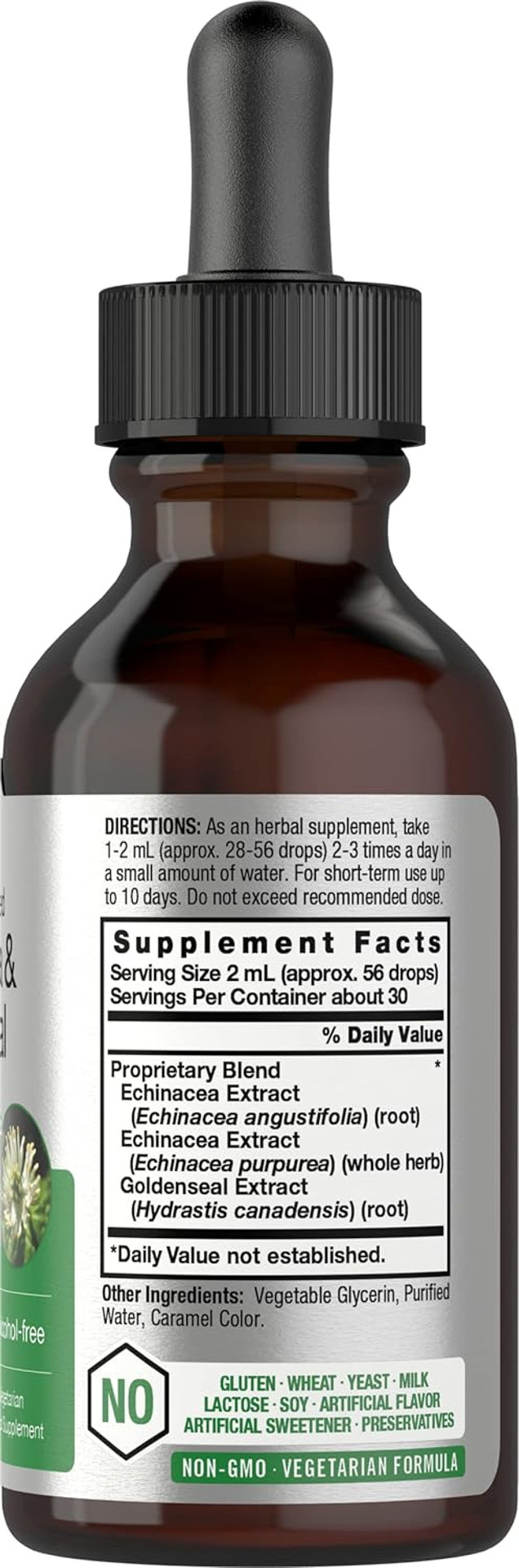 Horbã£Â¤Ach Echinacea Goldenseal Liquid Extract | 2 Fl Oz | Alcohol Free Tincture Drops | Vegetarian, Non-Gmo, Gluten Free