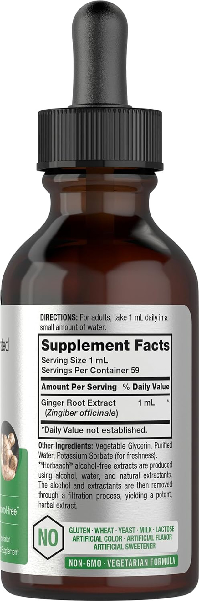 Horbã£Â¤Ach Ginger Root Extract Liquid | 2 Oz | Alcohol Free Supplement | Super Concentrated | Vegetarian, Non-Gmo, Gluten Free